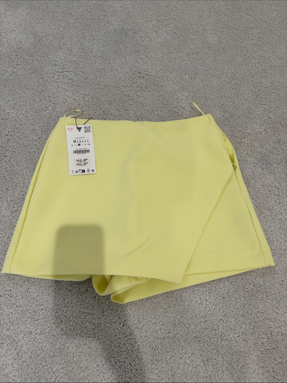 Bright yellow Women's Skort - Zara